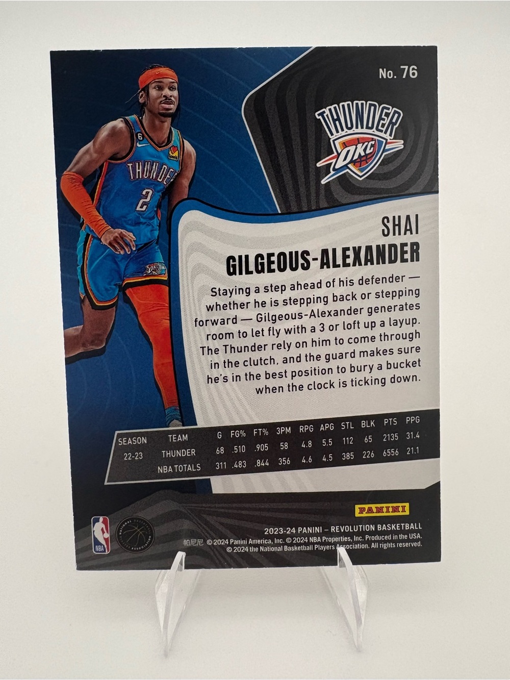 Shai Gilgeous-Alexander Thunder 5-Card Lot 🔥Bomb Squad/Prizm/Revolution/Topps🔥 - Picture 7 of 11